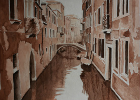 Watercolor Painting- Silent Venice @Jack Zheng Art Studio