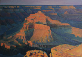 Landscape in Oil Painting -  Sunset at  Osiris Template @Jack Zheng Art Studio